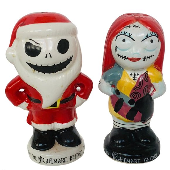 Nightmare Before Christmas Salt Pepper Jack Sally - Picture 1 of 4